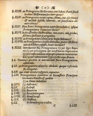 Diss. ... de emolumentis territoriorum imprimis Germaniae, ex iure primogeniturae descendentibus