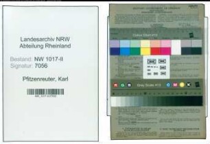 Entnazifizierung Karl Pfitzenreuter , geb. 06.07.1893 (Schuhhandel)