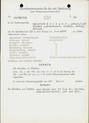 Krieger, Heinrich