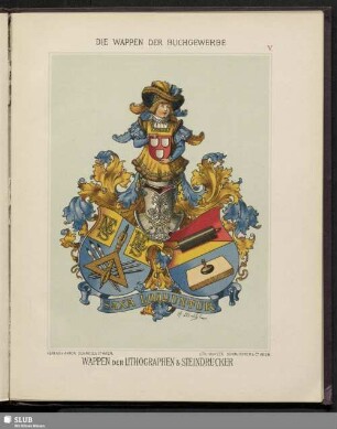 Wappen der Lithographen und Steindrucker