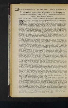 Die altfreien bäuerlichen Eigentümer im Herzogtum Schleswig. III. Der Leding und die übrigen Lasten der altfreien bäuerlichen Eigentümer .
