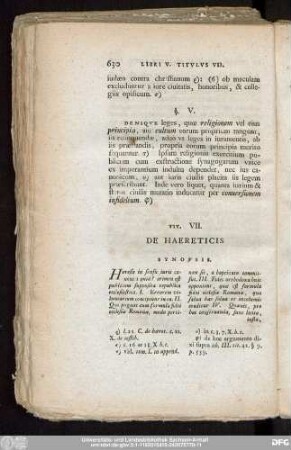 Tit. VII. De Haereticis