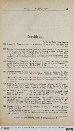 Nachtrag (Nr. 634 - 789)