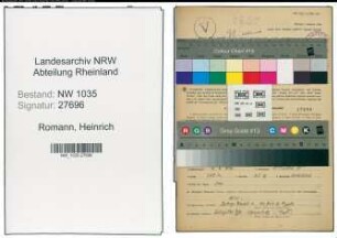 Entnazifizierung Heinrich Romann , geb. 05.08.1896 (Bergbauangestellter)