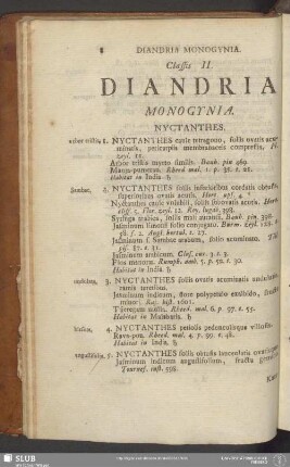 Classis II. Diandria