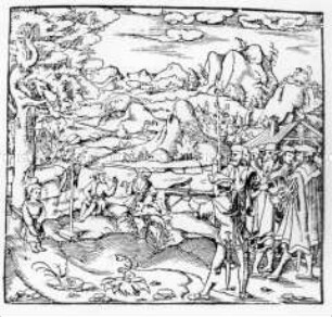 Schuss des Wilhelm Tell (aus Münster/Cosmographia)