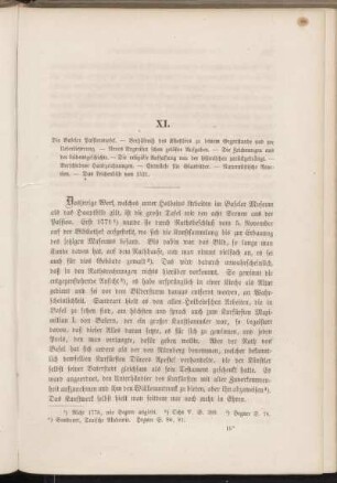 XI. [Die gemalte und gezeichnete Passion etc.]
