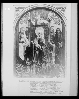 Anna selbdritt mit Petrus, Paulus, Johannes und Jakobus