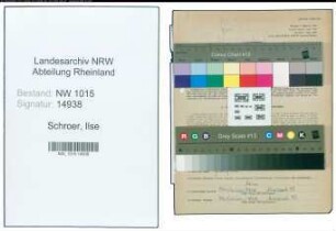 Entnazifizierung Ilse Schroer , geb. 13.11.1902 ()