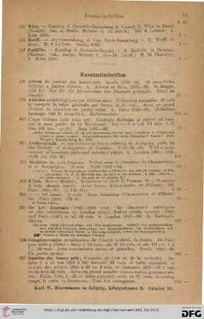 Kunstzeitschriften (Nr. 198 - 235)