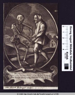 Totentanz (Bauer und Tod).