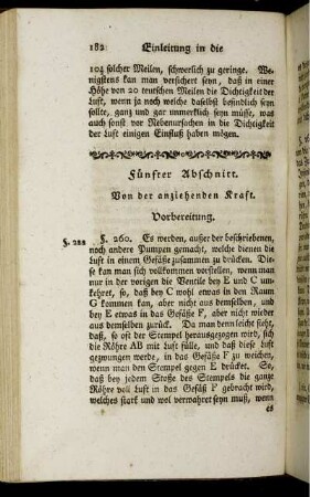 Fünfter Abschnitt. Von der anziehenden Kraft.