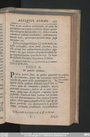 Caput II. De iudiciis Publicis.