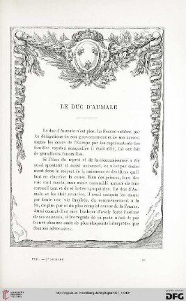 3. Pér. 17.1897: Le duc d'Aumale