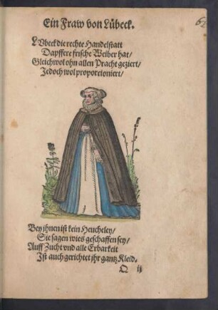 Ein Fraw von Lübeck.