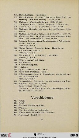 Verschiedenes (Nr. 935-994b)
