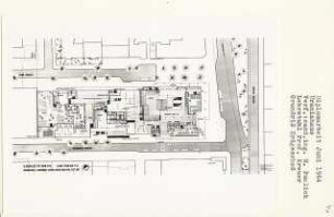 Uraniahaus, Berlin-Steglitz (Diplomarbeit bei Willy Kreuer): Grundriss Erdgeschoss