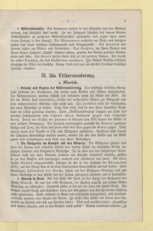 III. Die Völkerwanderung
