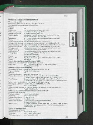 Fachbereich Sozialwissenschaften