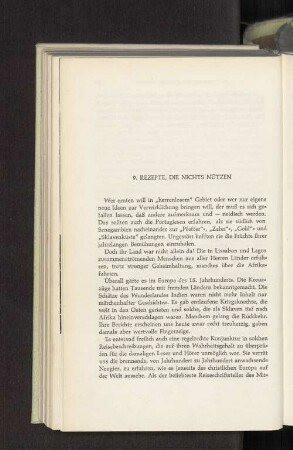 9. REZEPTE; DIE NICHTS NÜTZEN