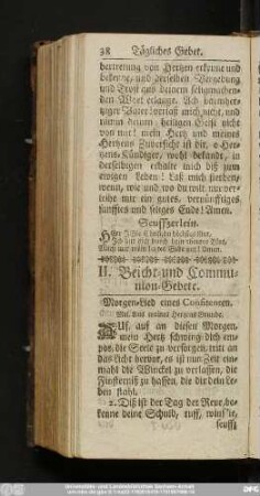 II. Beicht- und Communion-Gebete.