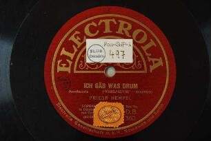 Ich gäb was drum : Juwelenarie; ("Margarethe") / (Gounod)