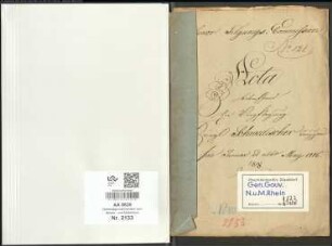 Wälderdepartement: Verpflegung Königlich Schwedischer Truppen pro Januar ad ult. Mai 1816