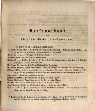 Jahresbericht über das Maximilians-Gymnasium in München : für das Schuljahr ..., 1856/57