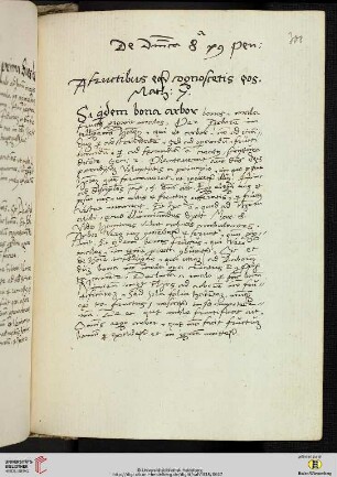 De Dominica 8a post penthecosten [Predigttext, Mt 7,16]
