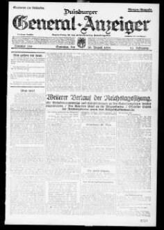 Duisburger General-Anzeiger. 1914-1935