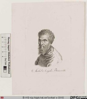 Bildnis Michelangelo (eig. Michelagniolo) Buonarroti