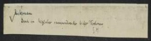 Brief von Gerhart Hauptmann an Max Liebermann
