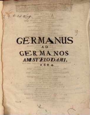 Germanus Ad Germanos