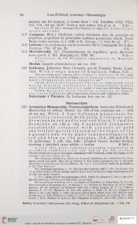 Manuscripts (Nr. 321 - 324)