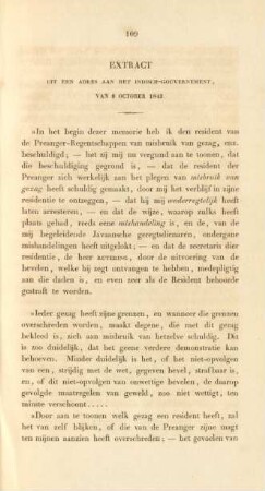 Extract uit een adres aan het Indisch-gouvernement van 6 october 1843