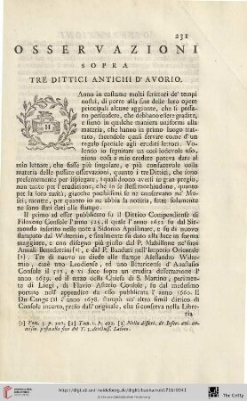 Osservazioni sopra tre dittici antichi d’avorio