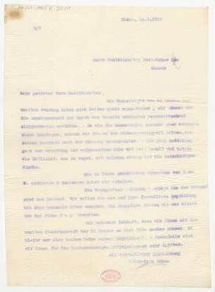 Brief an Ferdinand Oscar Leu : 10.08.1915