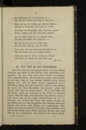 35. Der Esel in der Löwenhaut.