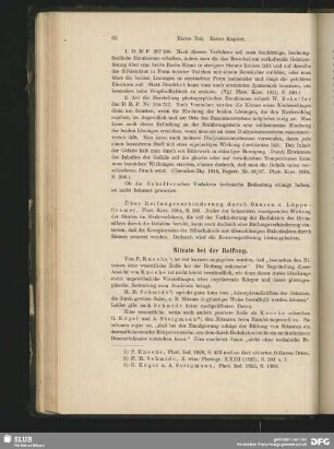 Nitrate bei der Reifung