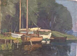 unbenannt [Segelboote am Ufer, Neue Scheune]