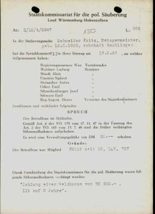 Schneider, Fritz