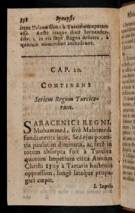 538-547, Cap. 20: Continens Seriem Regum Turcicorum