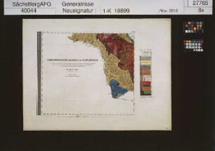 Geognostische Karte von Thüringen (auf Basis der Schliebenschen Karte)
