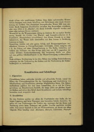 Krankheiten und Schädlinge
