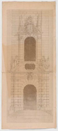 Thiersch, Friedrich von; München; Justizpalast - Ostportal (Ansicht)