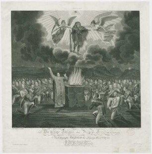 Die heilige Allianz, oder Sieges-Feyer den 18ten Oct. 1814 : Nach d. grossen Völkerschlacht bei Leipzig den 18ten Oct. 1813