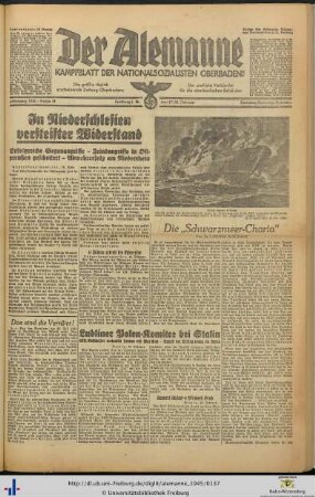 17./18.02.1945 (Samstag/Sonntag-Ausgabe)