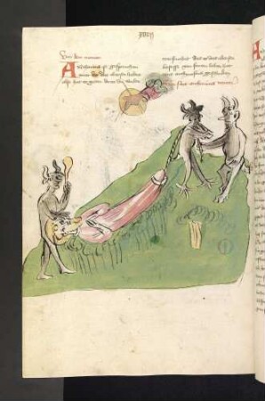 Die Versuchung des hl. Antonius Abbas durch Teufel
