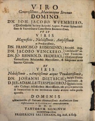 Delibata iuris publ. de fatis iuris circa sacra in imperio Romano-Germanico