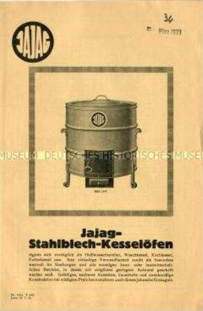 Jajag-Stahlblech-Kesselöfen